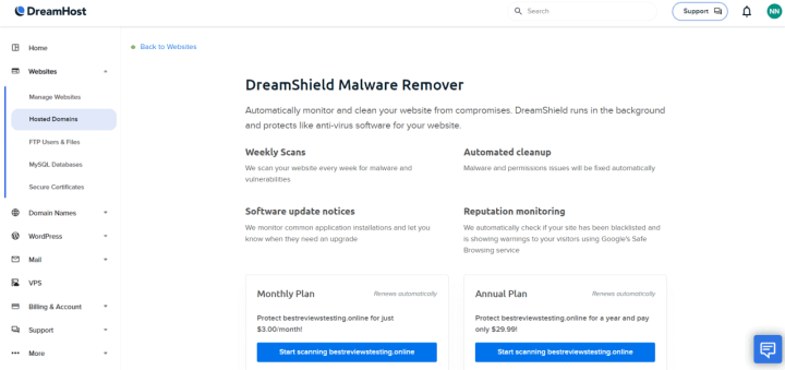 DreamHost Malware Remover
