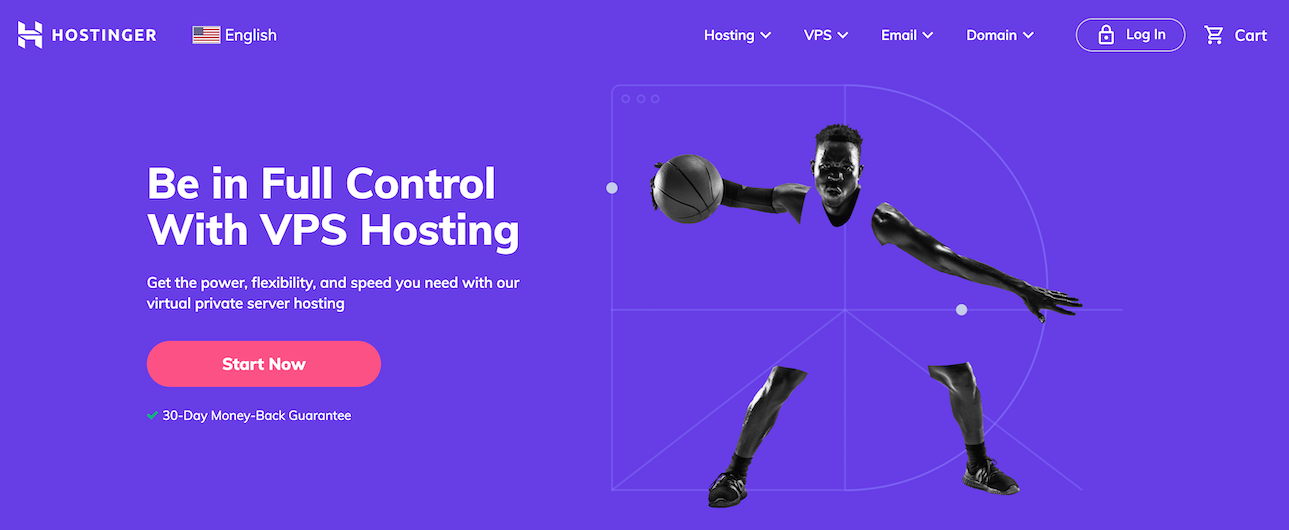 Hostinger VPS Homepage
