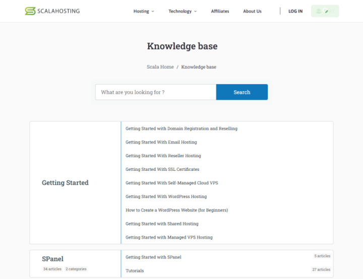 ScalaHosting Knowledge Base