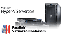 Support for Windows-V Server and Parallels Virtuozzo containers